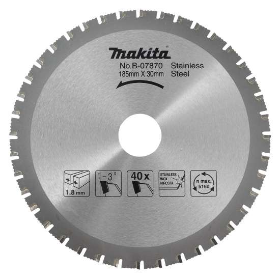 Afbeeldingen van Makita Zaagb Rvs 185X30X1,6 64T 0G B-31669
