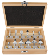 Afbeeldingen van Makita frezenset 12-delig schacht 8mm D-53556