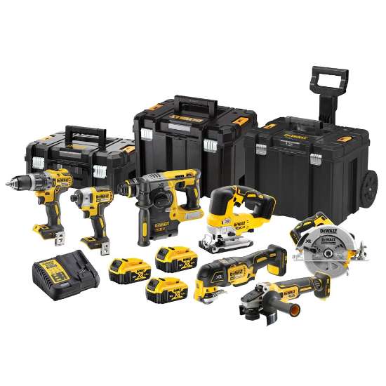 Afbeeldingen van DeWalt DCK755P3T-QW XR brushless voordeelset 7-delig - 18V - In TSTAK + trolley case