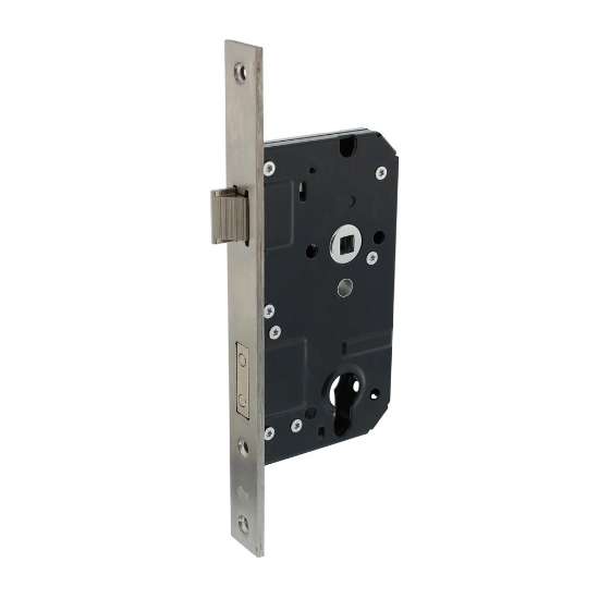 Afbeeldingen van INTERSTEEL SKG2 veiligheidscilinderslot 72mm, rvs voorplaat rechthoekig 25x238 9554