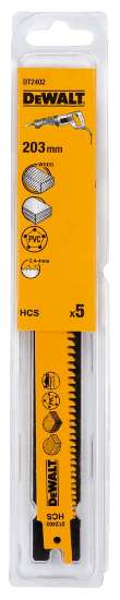 Afbeeldingen van DeWALT Reciprozaagblad hcs 203x2,4-4,0 hout - s2345x DT2402