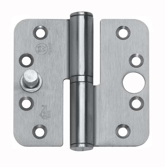 Afbeeldingen van Bsw Veiligheids kogelpaumelle V RD BB 807 GV - links 89x127 afgerond - gegalvaniseerd 