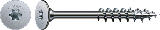 Afbeeldingen van Spax corpusverbindingsschroef - Ø4x34mm T20 - tellerkop deeldraad