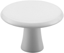 Afbeeldingen van Hermeta Knop Rond 30mm + Bout M4 3751-79E Wit