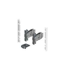 Afbeeldingen van Hettich AvanTech YOU Set verbinders voor inliggend front om zelf op maat te maken, te gebruiken met ladezijwand, systeemhoogte  101,  wit