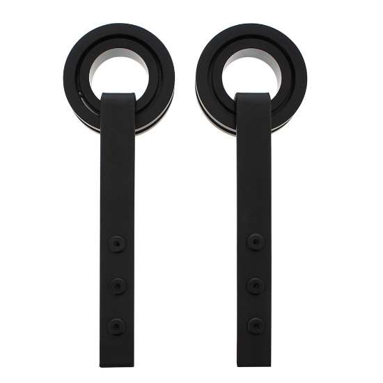 Afbeeldingen van INTERSTEEL Set van 2 hangrollen Modern 255 mm mat zwart 4501