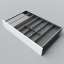 Afbeeldingen van Blum Bestekindeling met foliehouder Legrabox houtdecor - corpusbreedte 750-950 diepte 500mm - houtdecor zwart/aluminium OL.SA5080S4BEST