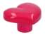 Afbeeldingen van Siro Meubelknop kunststof - L 36mm/H 21mm/B 31mm roze 
