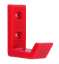 Afbeeldingen van Siro Kapstokhaak kunststof - boorafstand 19,5mm/L 51mm/H 58mm/B 18mm rood 