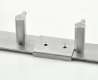 Afbeeldingen van Siro verbindstuk metaal - boorafstand 26mm/L 52mm/H 8mm/B 40mm RVS 