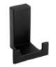 Afbeeldingen van Siro Kapstokhaak metaal - boorafstand 24mm/L 52mm/H 31mm/B 43mm mat zwart 