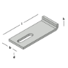 Afbeeldingen van GB Elementverankering type 11 25x170 60x8 Thermisch Verzinkt