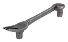 Afbeeldingen van Siro Meubelgreep metaal - boorafstand 96mm/L 128mm/H 26mm/B 19mm - tin 