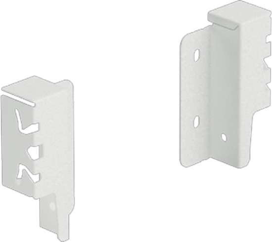 Afbeeldingen van Hettich Set achterwandverbinder ArciTech 94 mm, wit, links en rechts