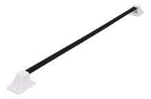 Afbeeldingen van Siro Dashouder kunststof - L 394mm/H 20mm/B 25mm zwart/wit 