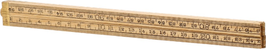 Afbeeldingen van Kelfort Duimstok - 1 meter - 4 delig hout ramin 