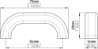 Afbeeldingen van Siro Meubelgreep hout - boorafstand 64mm/L 76mm/H 29mm/B 14mm vurenhout 