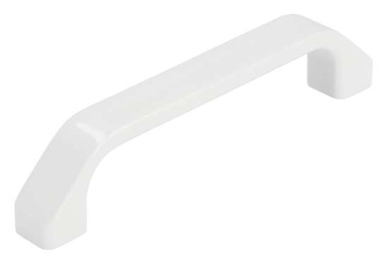 Afbeeldingen van Siro Meubelgreep kunststof - boorafstand 96mm/L 117mm/H 25mm/B 14mm - wit 