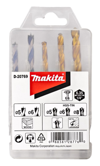 Afbeeldingen van Makita Borenset 1/4 Vorm E D-20769