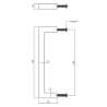 Afbeeldingen van INTERSTEEL Meubelgreep 140 mm - boormaat 128 mm rvs geborsteld 8927