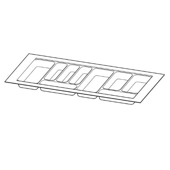 Afbeeldingen van Hettich OrgaTray 440, zilver, 380 - 440 / 801 - 900