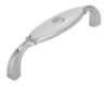 Afbeeldingen van Siro Meubelgreep metaal - boorafstand 96mm/L 106mm/H 26mm/B 20mm chroom glanzend/wit 