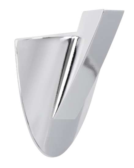 Afbeeldingen van Siro Kapstokhaak kunststof - L 64mm/H 33mm/B 47mm - chroom glanzend 
