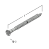 Afbeeldingen van GB schroef sherpa - 8x100 10mm - zink nikkel
