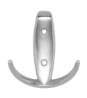 Afbeeldingen van Siro Kapstokhaak metaal - boorafstand 32mm/L 80mm/H 30mm/B 73mm - chroom glanzend 
