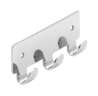 Afbeeldingen van Siro Haaklijst metaal - boorafstand 84mm/L 114mm/H 16mm/B 41mm - chroom glanzend 