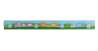 Afbeeldingen van Siro Haaklijst kunststof - boorafstand 168mm/L 300mm/H 36mm/B 30mm blauw/trein 