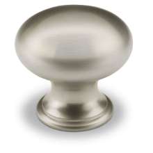 Afbeeldingen van Hettich Knop Cirpi, H 27 mm, ø 30 mm, roestvrij staal finish geborsteld