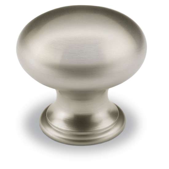 Afbeeldingen van Hettich Knop Cirpi, H 27 mm, ø 30 mm, roestvrij staal finish geborsteld