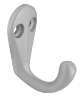 Afbeeldingen van Siro Kapstokhaak metaal - boorafstand 10mm/L 41mm/H 33mm/B 20mm - aluminium 