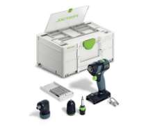 Afbeeldingen van Festool accu-schroefboormachine TXS 18-Basic-Set - 18V - zonder accu's en lader met accessoires in Systainer 