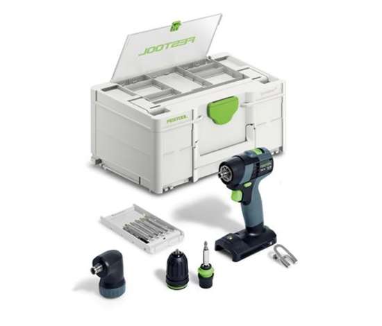 Afbeeldingen van Festool accu-schroefboormachine TXS 18-Basic-Set - 18V - zonder accu's en lader met accessoires in Systainer 