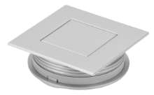 Afbeeldingen van Siro Schelpgreep kunststof - boorafstand 48mm/L 60mm/H 20mm/B 60mm - aluminium 