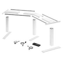 Afbeeldingen van Hettich LegaDrive Systems Tafelonderstelset 135°-hoek, wit