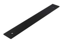 Afbeeldingen van Siro Onderplaat metaal - boorafstand 160mm/L 190mm/H 2mm/B 25mm mat zwart 