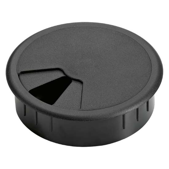 Afbeeldingen van Hettich Kabeldoorvoer, ø 80 mm , zwart
