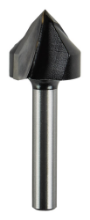 Afbeeldingen van Makita V-groeffrees - Ø19x16mm 90° - schacht Ø6mm 2 beitels