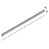 Afbeeldingen van GB heng voor pen - Ø16x1200mm 45x6mm - thermisch verzinkt
