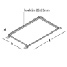 Afbeeldingen van GB matrand - 510x810mm 25x25x2mm - zink magnesium