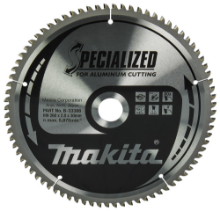 Afbeeldingen van Makita tafelzaagblad Specialized B-33386 - Ø260x2,8x30mm 0° 80T - voor aluminium