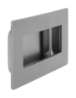 Afbeeldingen van Siro Schelpgreep metaal - L 102mm/H 12mm/B 51mm RVS 