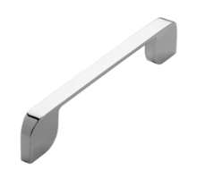 Afbeeldingen van Siro Meubelgreep metaal - boorafstand 160mm/L 168mm/H 30mm/B 12mm chroom glanzend 