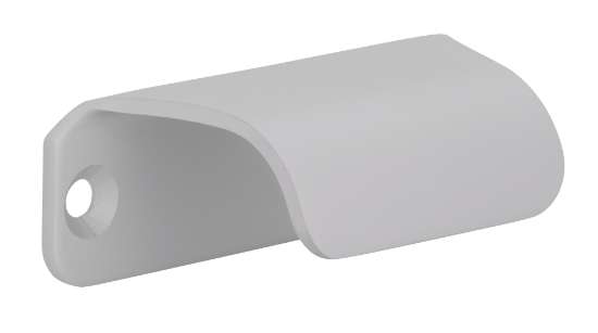 Afbeeldingen van Siro Handgreep metaal - boorafstand 50mm/L 60mm/H 27mm/B 20mm - mat aluminium 