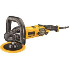 Afbeeldingen van DeWalt haakse polijstmachine DWP849X-QS - Ø180mm 1250 Watt - inclusief Velcro steunzool en polijstvacht