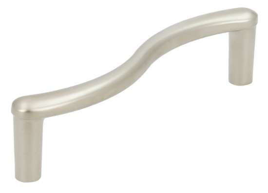 Afbeeldingen van Siro Meubelgreep metaal - boorafstand 96mm/L 107mm/H 26mm/B 19mm nikkel mat 