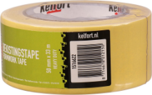 Afbeeldingen van Kelfort bekistingstape - 50mm x 33 meter - geel heavy duty 